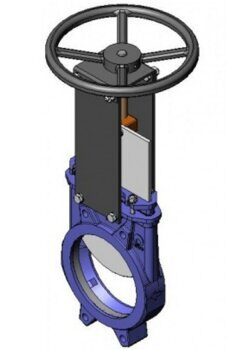 Задвижка чугунная DN 150 PN10 (30ч39б) шиберная межфланцевая уплот штурвал вес 23 кгNBR Benarmo